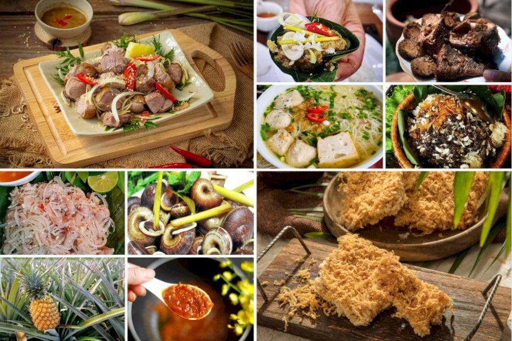 Ninh Binh local cuisine with many unique and flavorful dishes